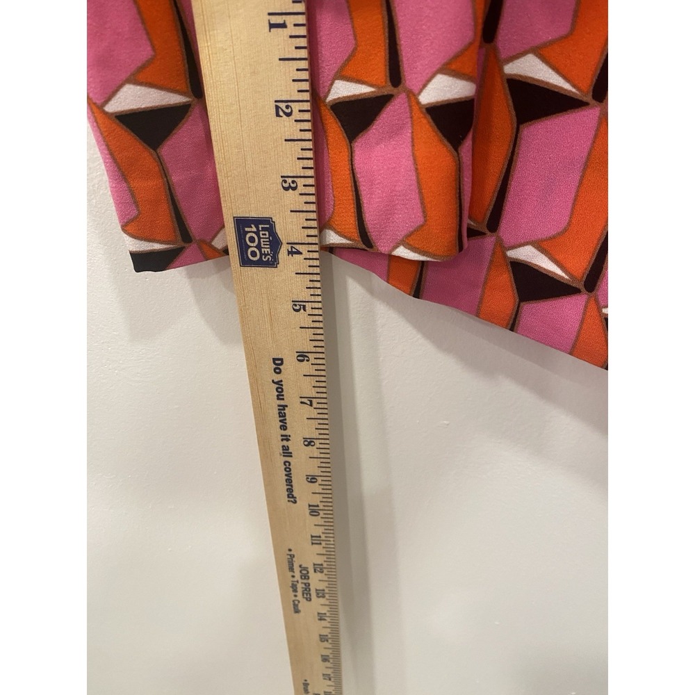 Diane Von Furstenberg Target Dress Pink Retro Modern Geo Mini Dress Size 24 New - Picture 9 of 16